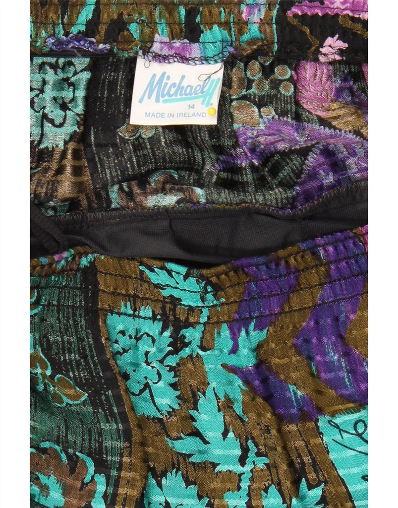 MICHAEL H Womens 2 Piece Skirt Set US 14 XL W32  Multicoloured Floral Vintage Michael H and Second-Hand Michael H from Messina Hembry 