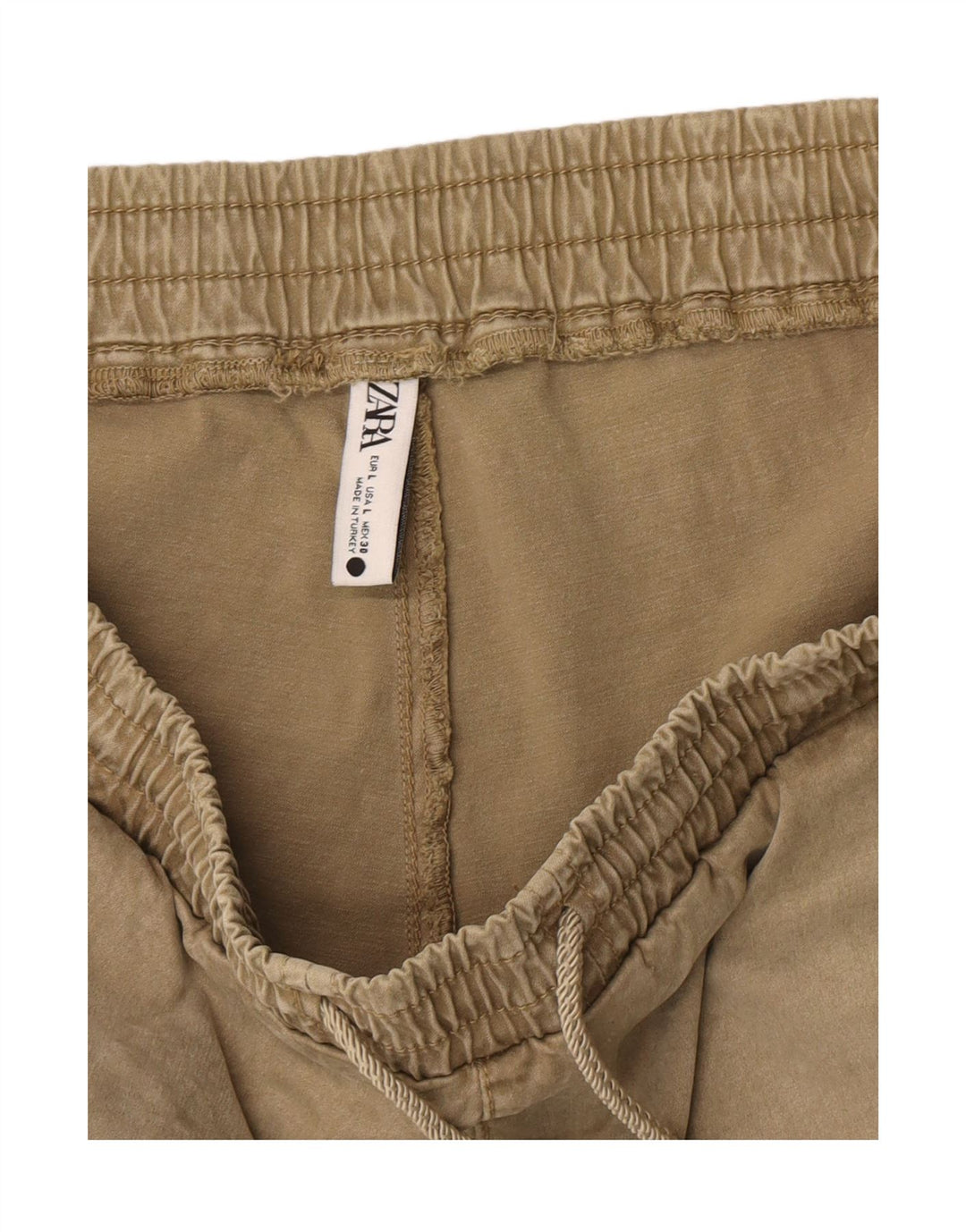 Zara Womens Joggers Trousers Large W30 L26 Khaki