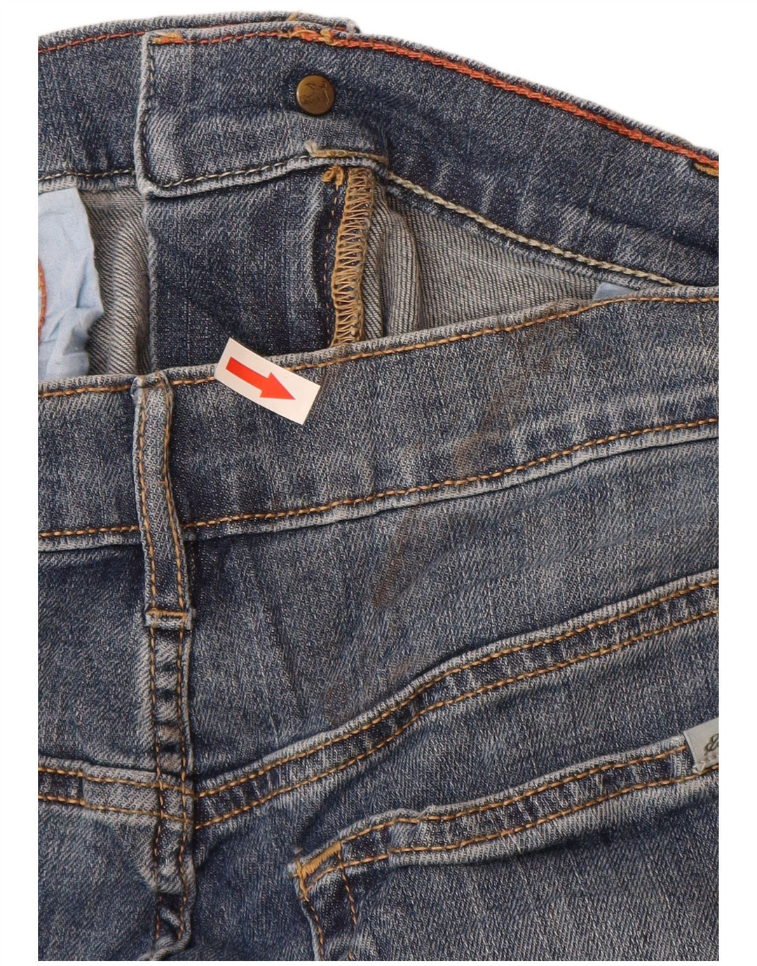 Eddie Bauer Womens Slim Jeans US 10 Large W32 L30 Blue Cotton