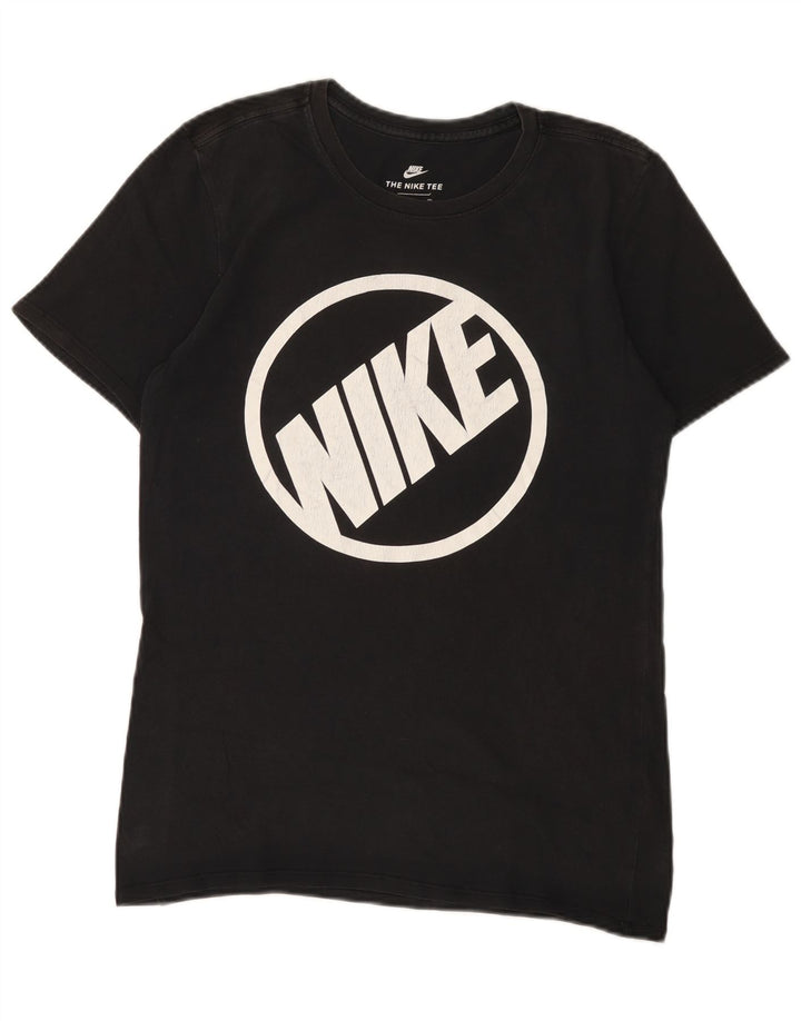 Nike Mens Athletic Cut Graphic T-Shirt Top Small Black Cotton
