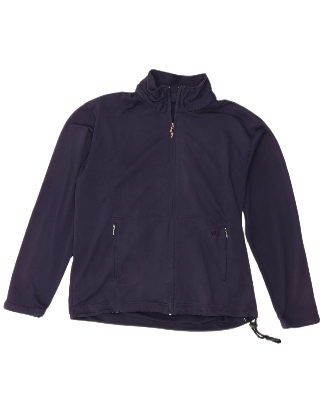 Champion Mens Tracksuit Top Jacket Large Navy Blue Polyester