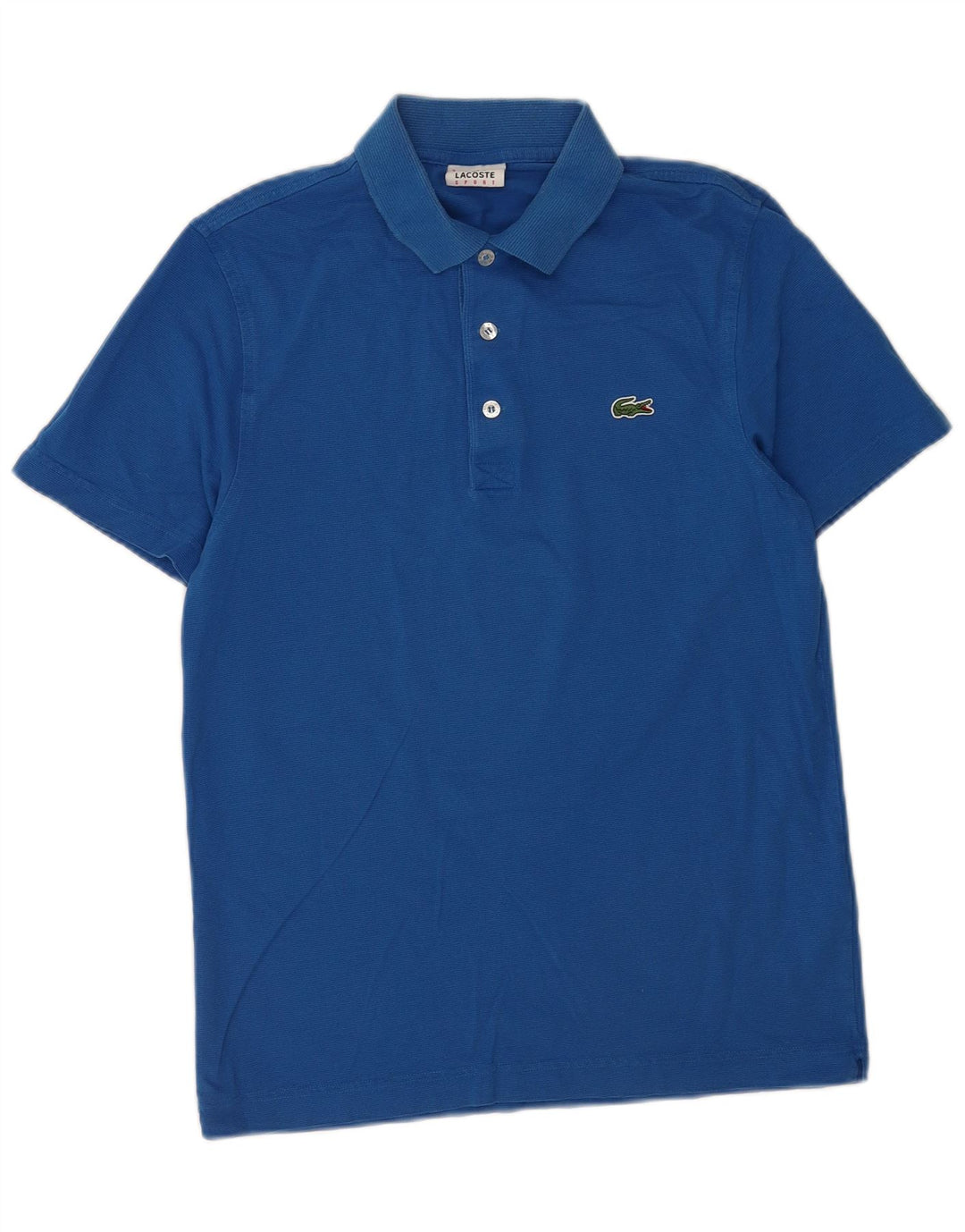 Lacoste Mens Polo Shirt Size 3 Small Blue Cotton