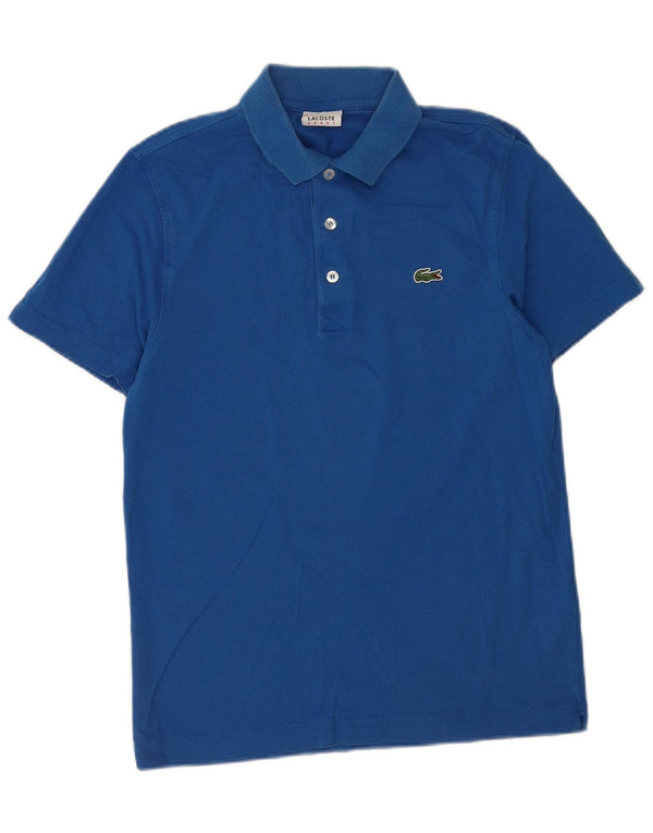 Lacoste Mens Polo Shirt Size 3 Small Blue Cotton