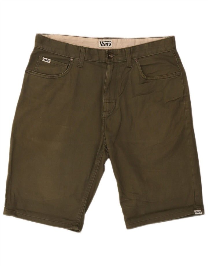 Vans Mens Casual Shorts W30 Medium Khaki Cotton