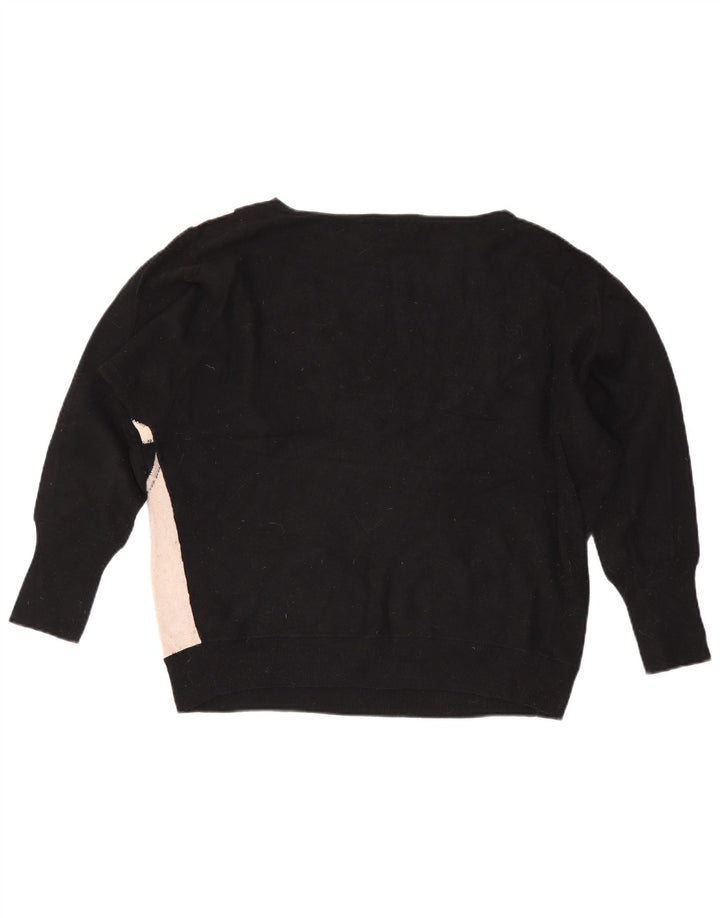 MINT VELVET Womens Boat Neck Jumper Sweater UK 16 Large Black