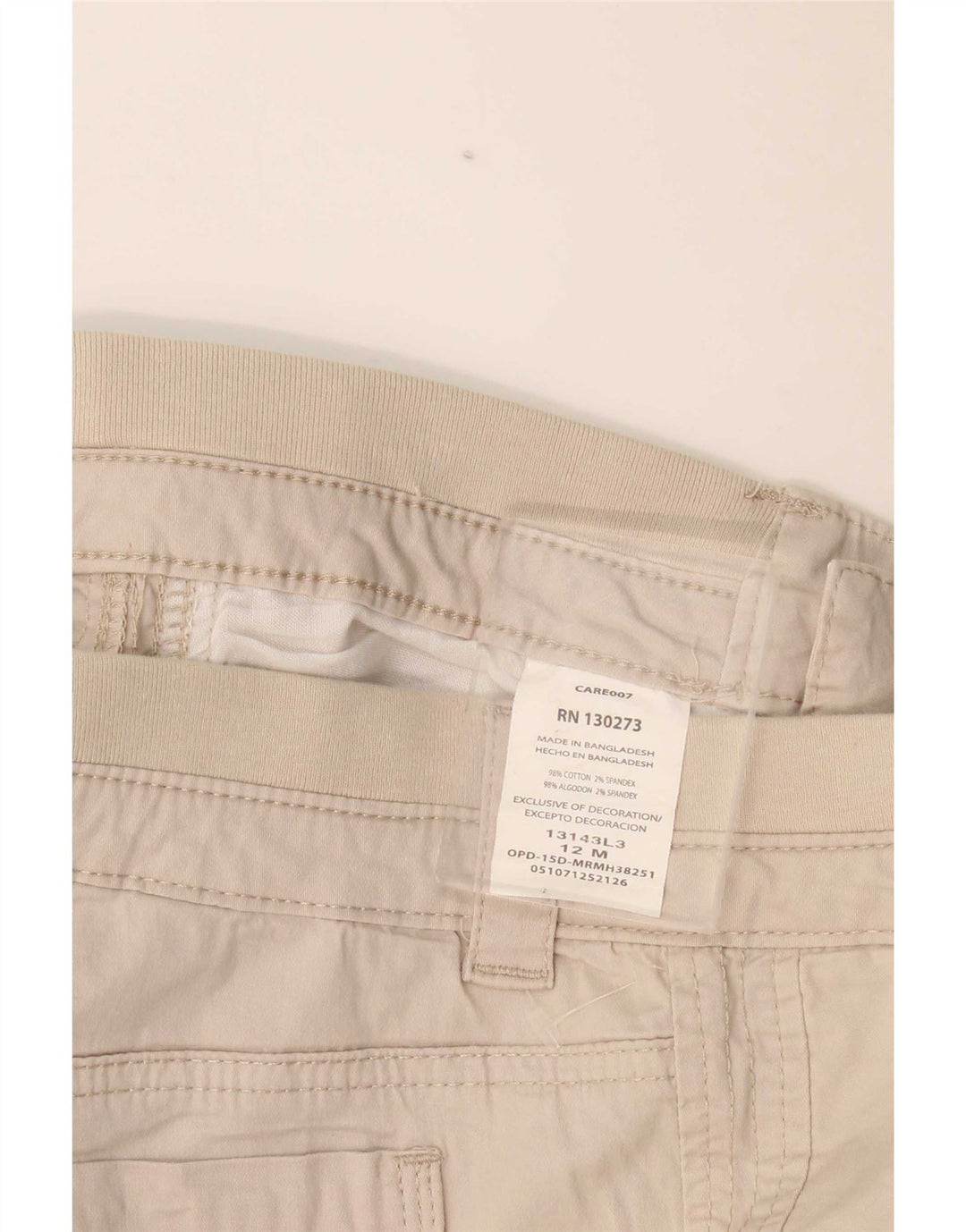 Lee Womens Cargo Capri Trousers US 12 Large W32 L20 Beige Cotton