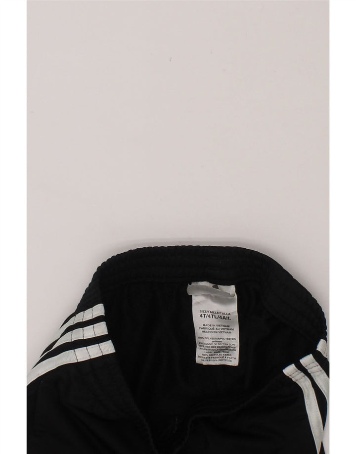 ADIDAS Boys Tracksuit Trousers 3-4 Years  Black Polyester Vintage Adidas and Second-Hand Adidas from Messina Hembry 