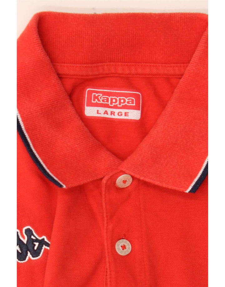 Kappa Mens Polo Shirt Large Red