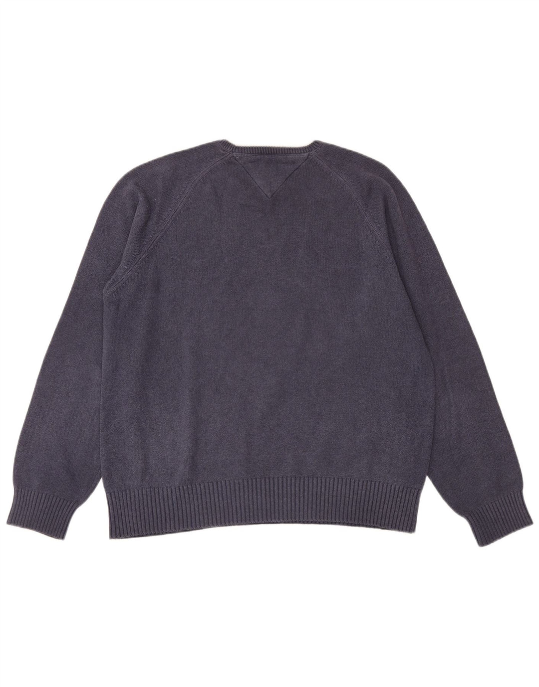 Tommy Hilfiger Mens Crew Neck Jumper Sweater Large Navy Blue Classic