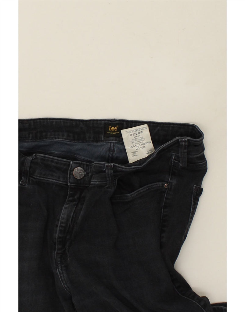 LEE Womens Marion Straight Jeans W34 L31  Black Cotton | Vintage Lee | Thrift | Second-Hand Lee | Used Clothing | Messina Hembry 