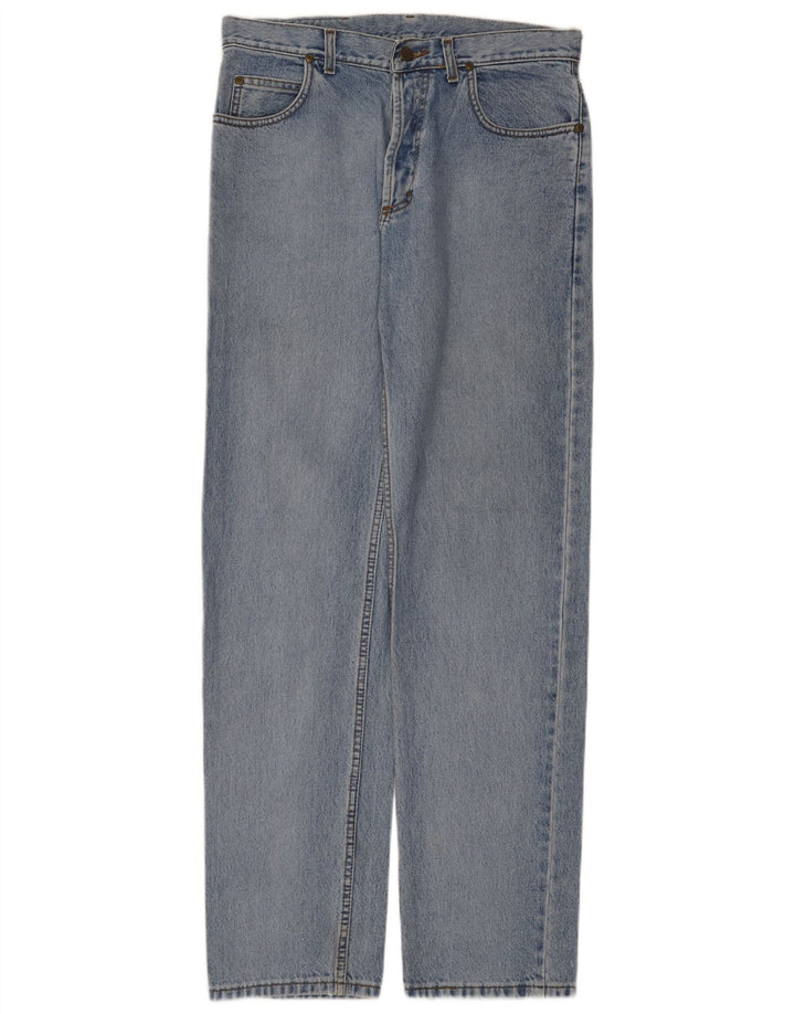 Lee Mens Straight Jeans W32 L34 Blue Cotton