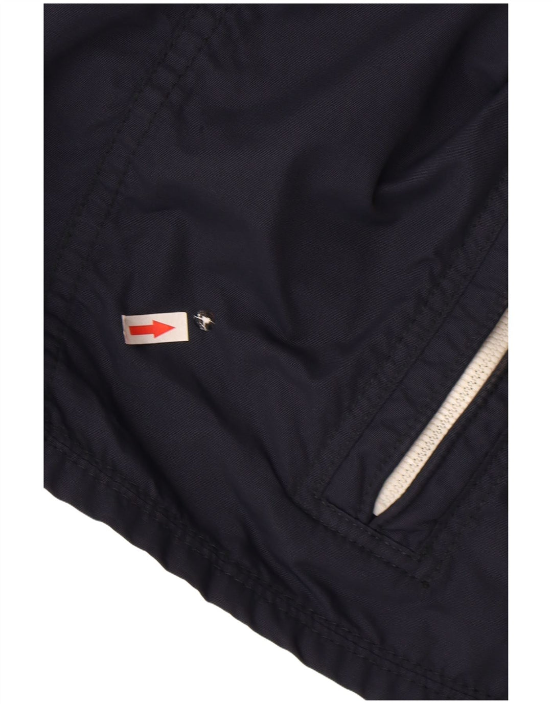 Abercrombie & Fitch Mens Bomber Jacket UK 38 Medium Navy Blue Nylon