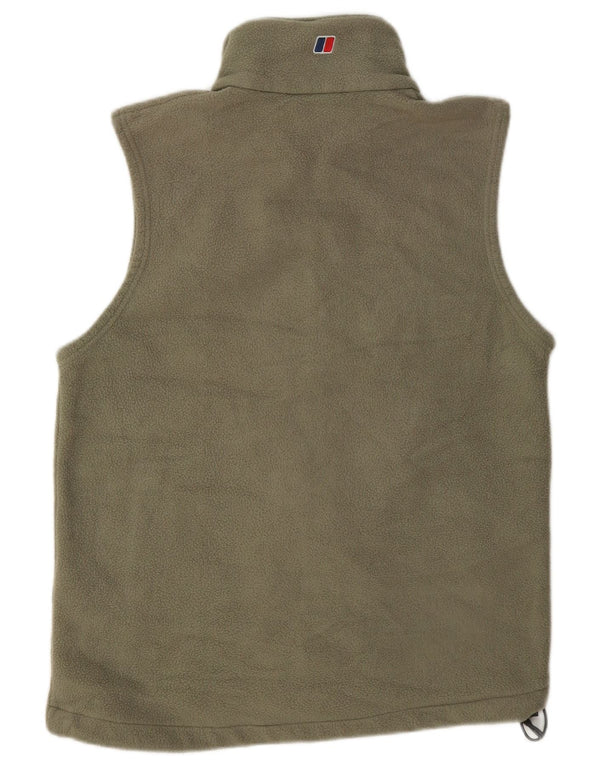 Berghaus Womens Fleece Gilet UK 14 Medium Khaki Polyester