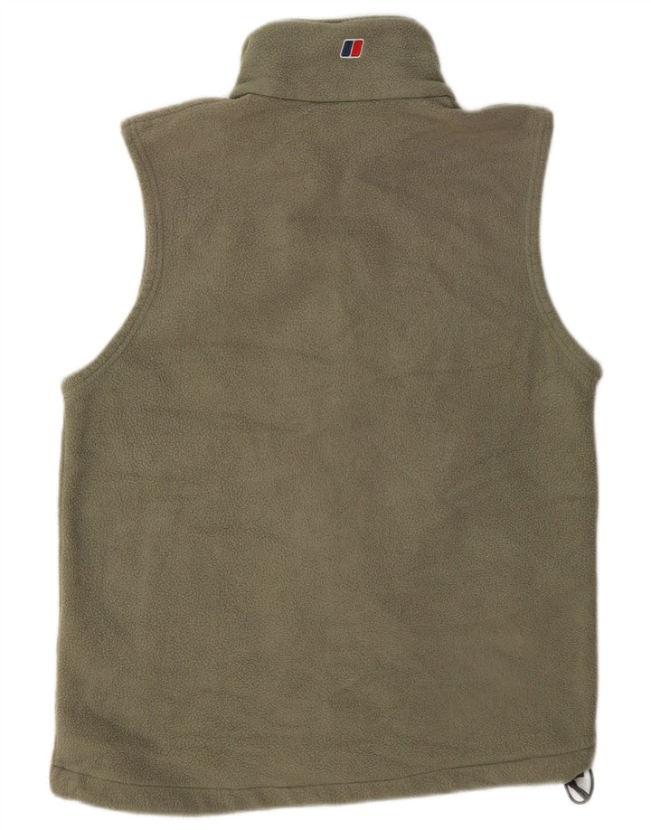 Berghaus Womens Fleece Gilet UK 14 Medium Khaki Polyester