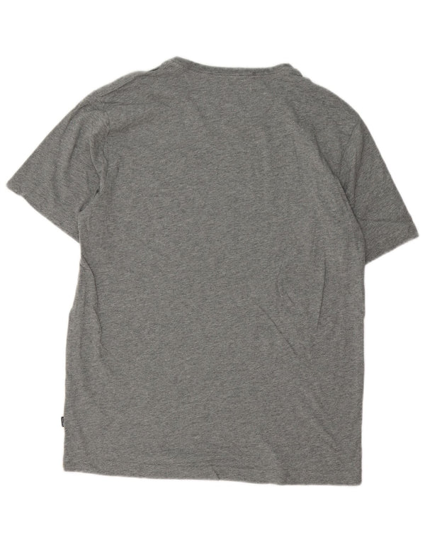 Puma Mens T-Shirt Top Medium Grey Cotton