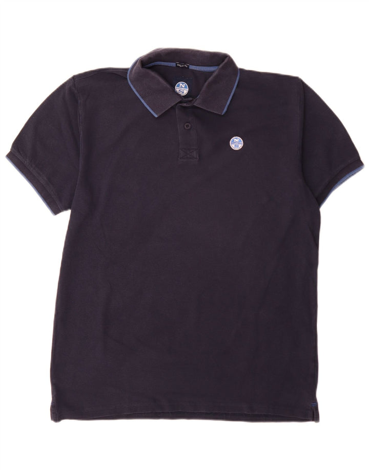 North Sails Mens Polo Shirt Medium Navy Blue Cotton