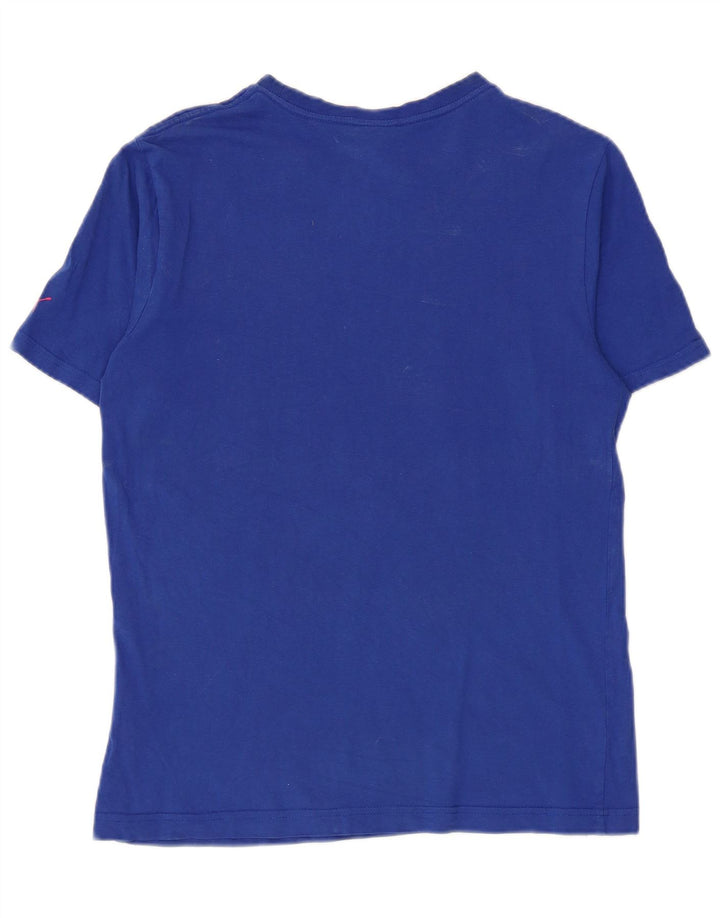 Puma Mens Graphic T-Shirt Top Small Blue Cotton