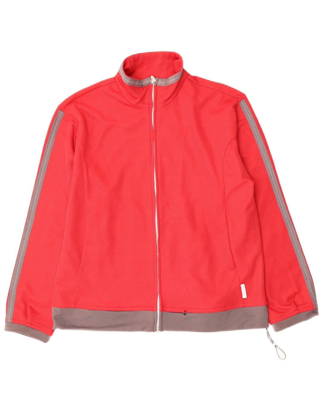 Diadora Womens Oversized Tracksuit Top Jacket UK 10 Small Red Colourblock