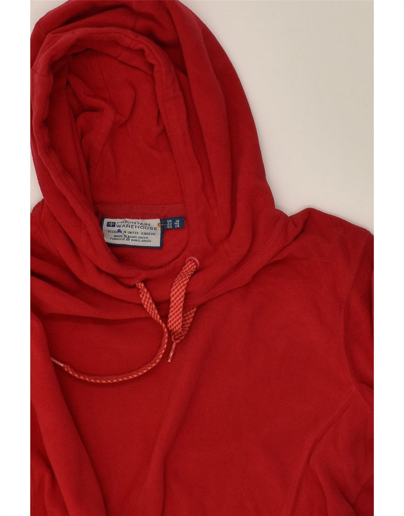 MOUNTAIN WAREHOUSE Womens Fleece Hoodie Jumper UK 18 XL  Red Polyester | Vintage Mountain Warehouse | Thrift | Second-Hand Mountain Warehouse | Used Clothing | Messina Hembry 