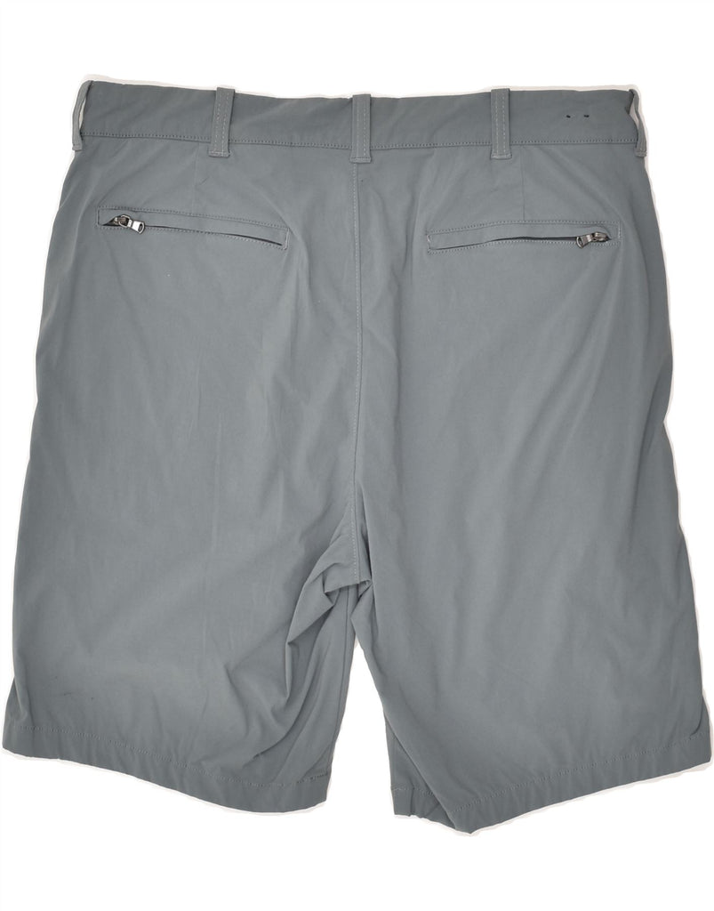 J. CREW Mens Chino Shorts W34 Large  Grey Nylon | Vintage J. Crew | Thrift | Second-Hand J. Crew | Used Clothing | Messina Hembry 