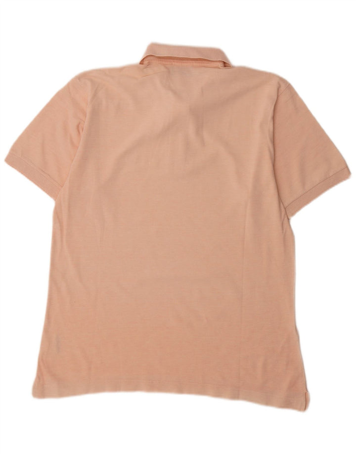 Sergio Tacchini Mens Polo Shirt Medium Pink Cotton