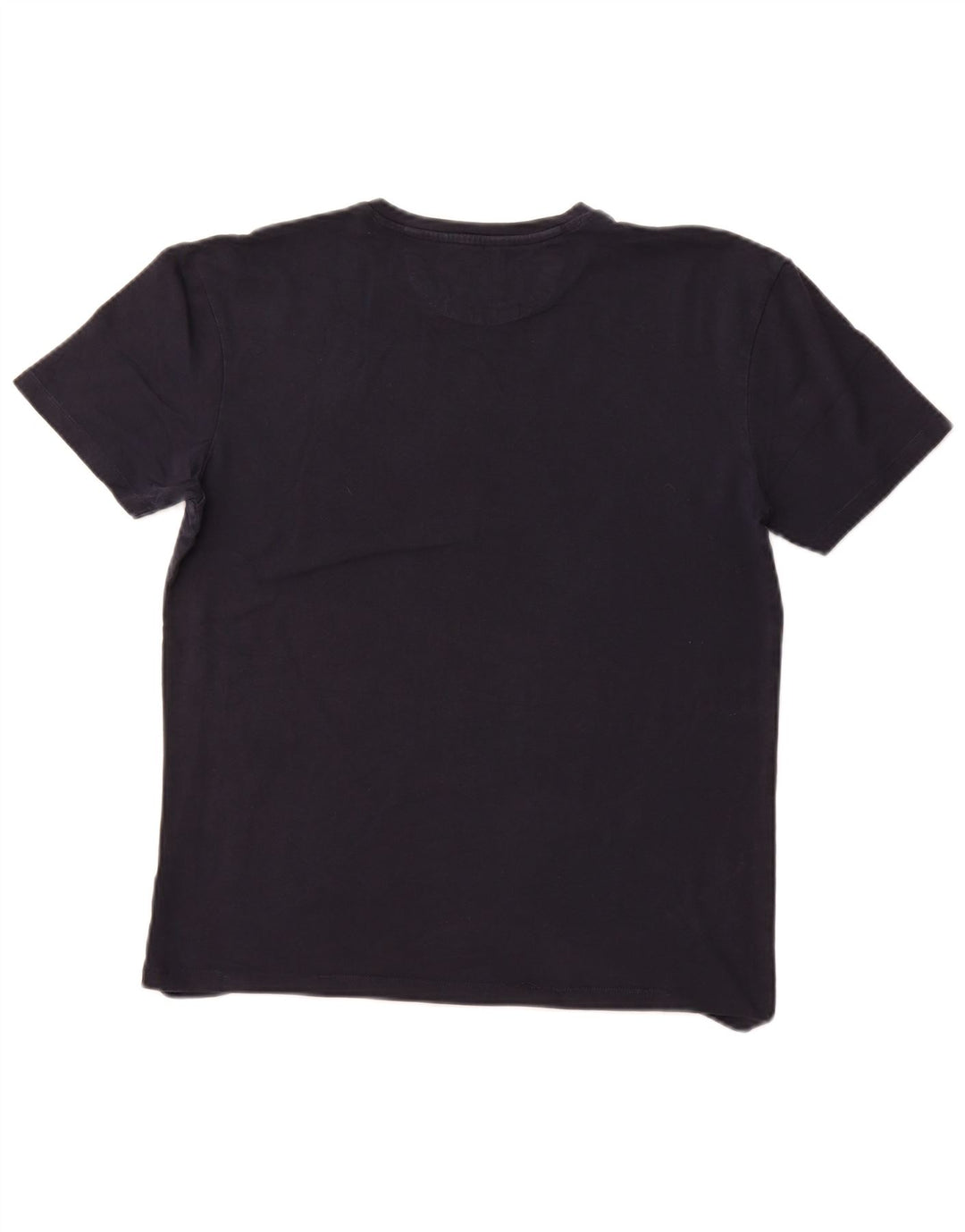 Zara Mens Slim Fit T-Shirt Top XL Navy Blue