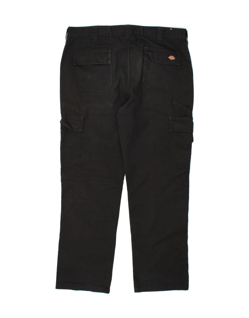 DICKIES Mens Straight Cargo Trousers W38 L31 Black Cotton Vintage Dickies and Second-Hand Dickies from Messina Hembry 