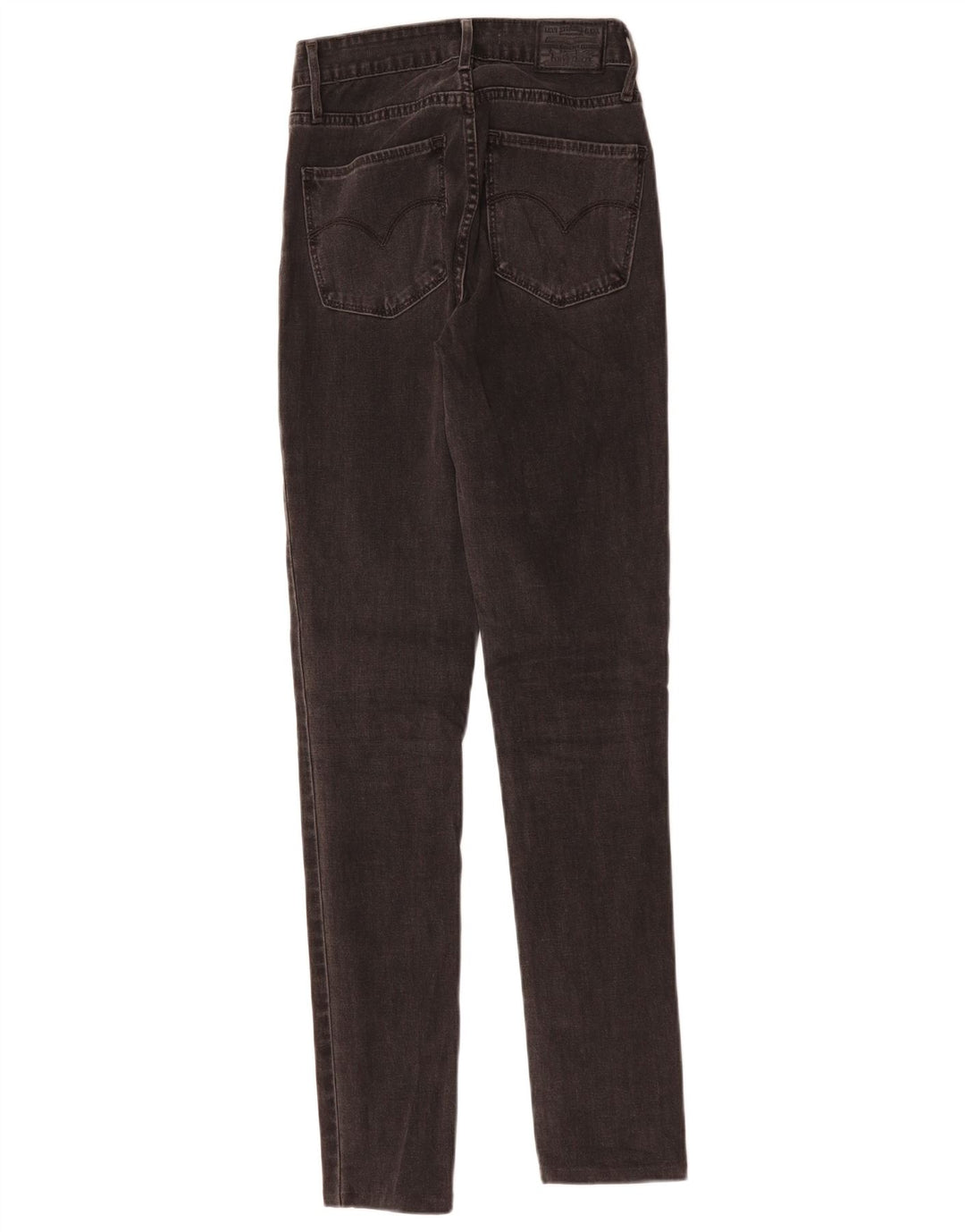 LEVI'S Womens 721 High Rise Skinny Jeans W26 L30 Grey Cotton