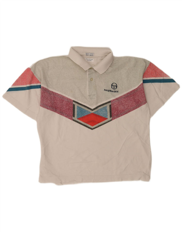 Sergio Tacchini Mens Polo Shirt Medium Multicoloured Colourblock
