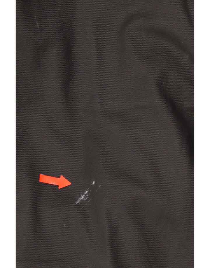 Vintage Mens Military Jacket UK 42 XL Black Cotton