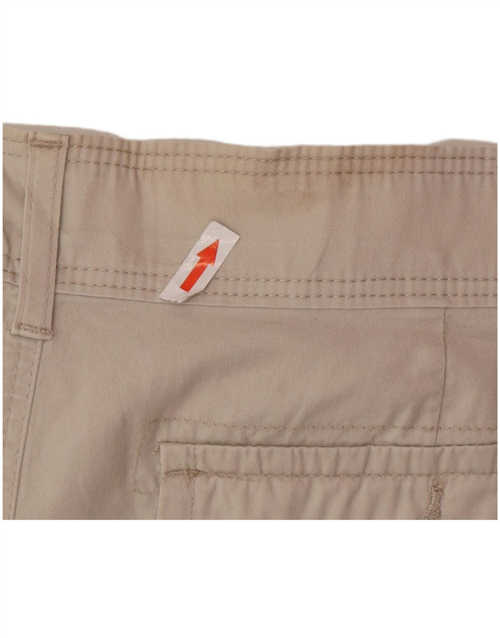 Lee Womens Cargo Shorts US 16 2XL W36 Beige Cotton