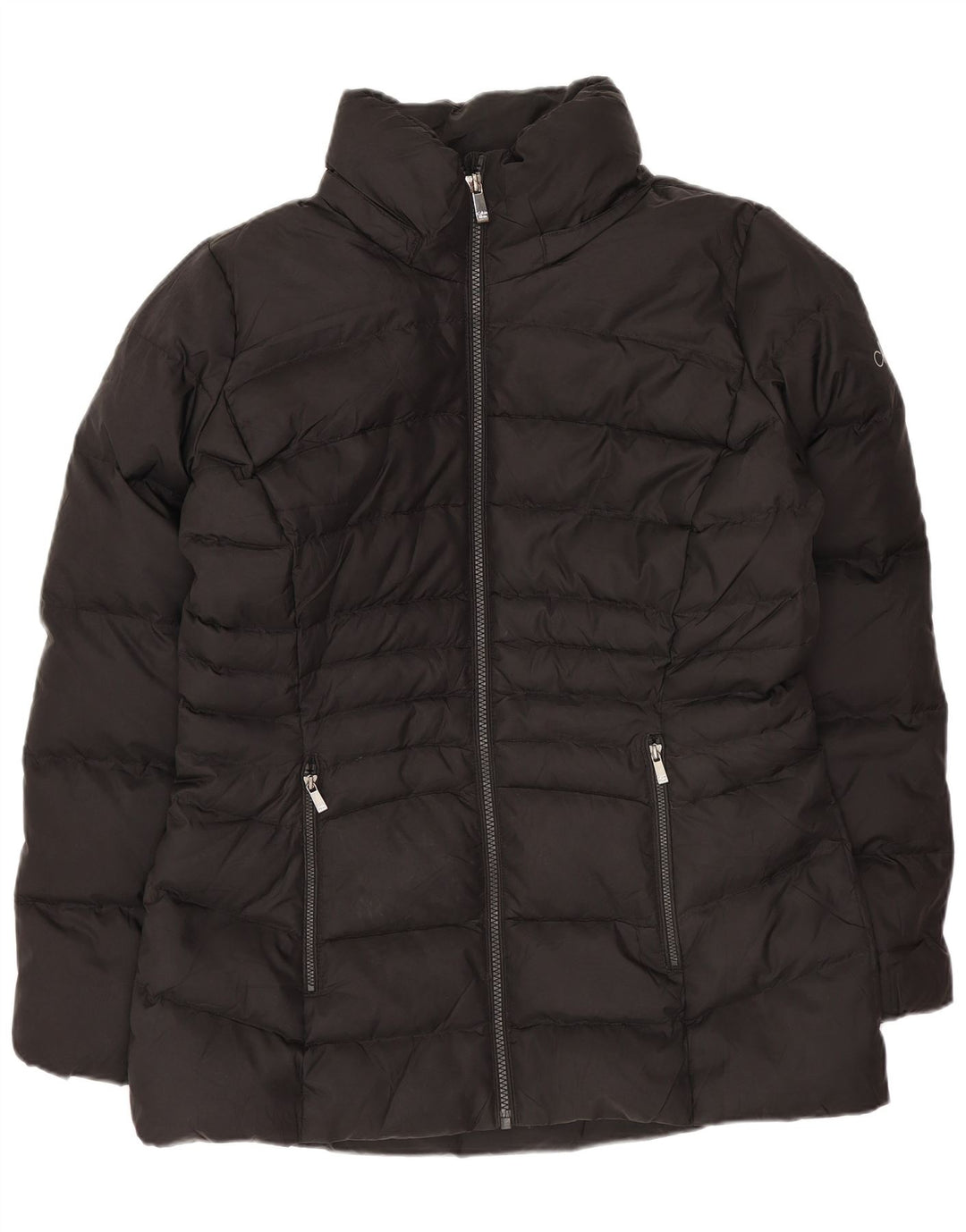 Calvin Klein Womens Padded Jacket UK 10 Small Black Polyester