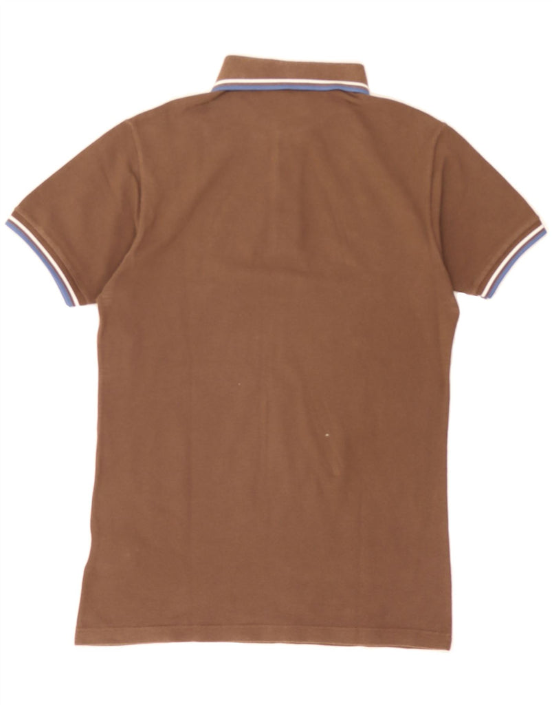 FRED PERRY Boys Polo Shirt 15-16 Years Brown Cotton Vintage Fred Perry and Second-Hand Fred Perry from Messina Hembry 