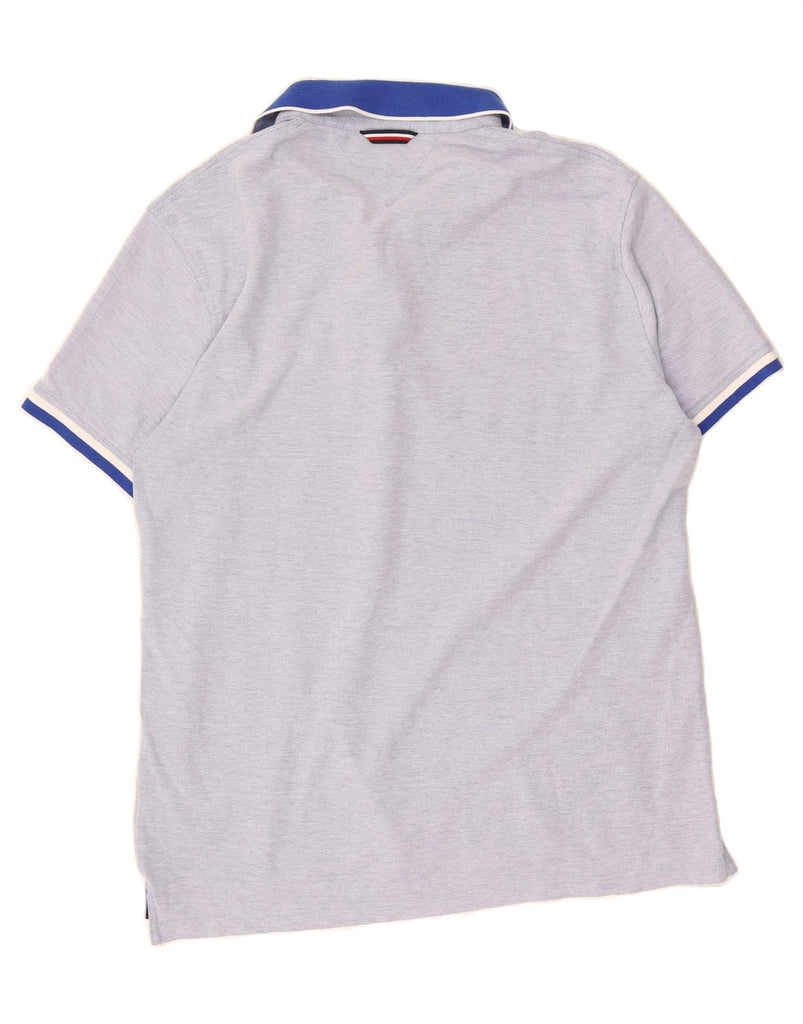 TOMMY HILFIGER Mens Regular Fit Polo Shirt XL Blue Cotton Vintage Tommy Hilfiger and Second-Hand Tommy Hilfiger from Messina Hembry 