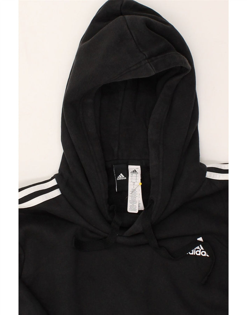 ADIDAS Mens Hoodie Jumper Small Black Cotton | Vintage Adidas | Thrift | Second-Hand Adidas | Used Clothing | Messina Hembry 