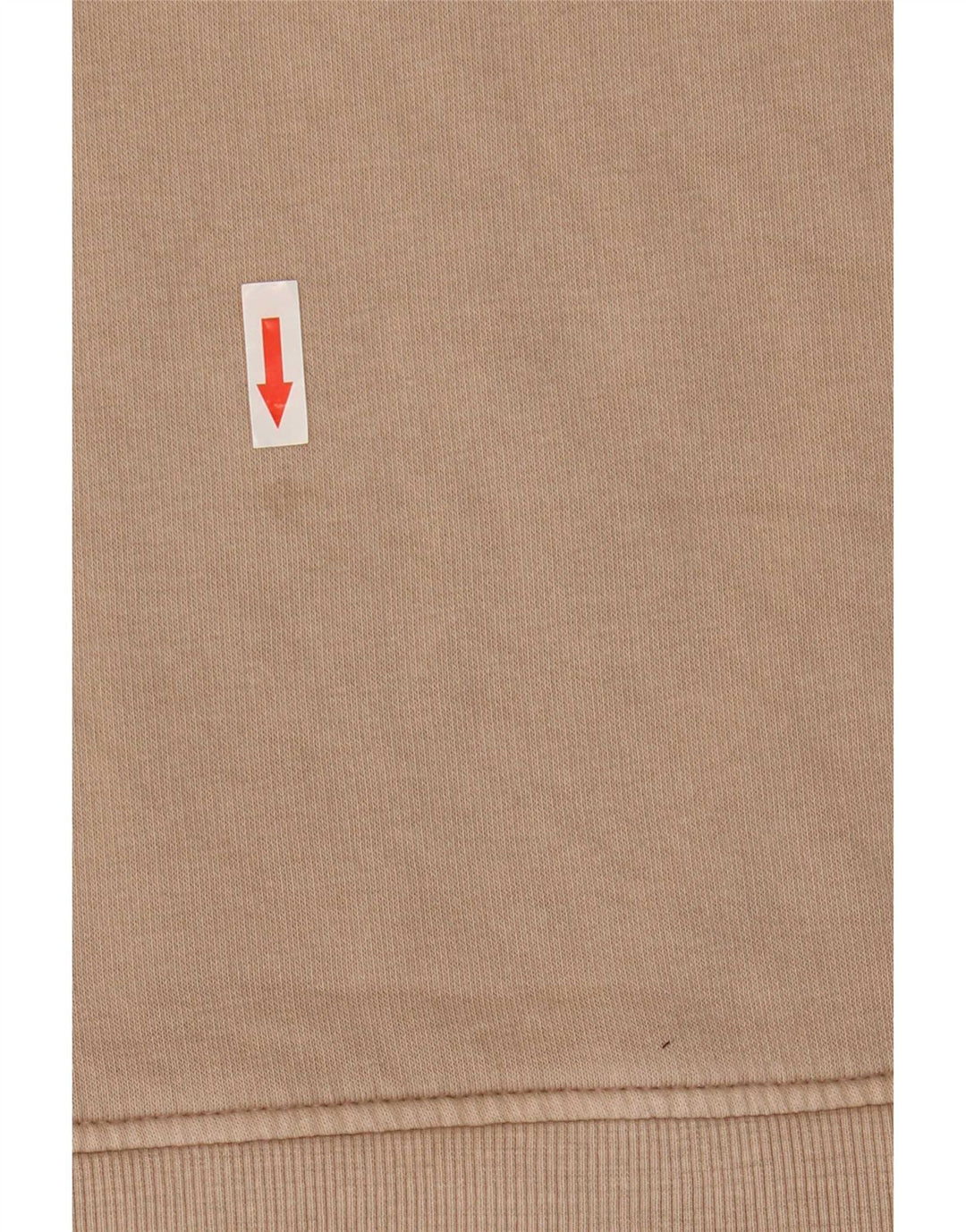 Zara Womens Oversized Sweatshirt Jumper UK 14 Medium Beige Cotton