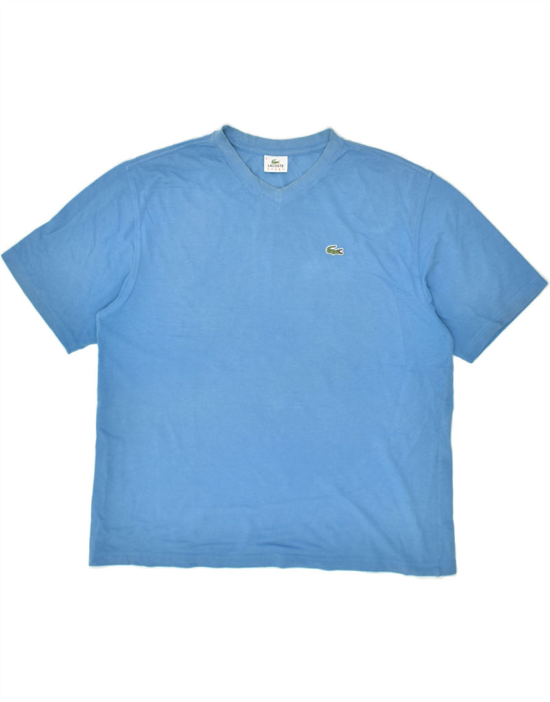 LACOSTE Mens T-Shirt Top Size 6 XL Blue Cotton | Vintage Lacoste | Thrift | Second-Hand Lacoste | Used Clothing | Messina Hembry 