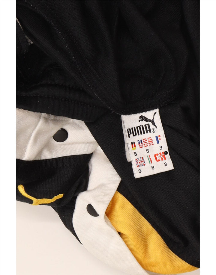 Puma Mens Tracksuit Trousers Small  Black Colourblock Polyester