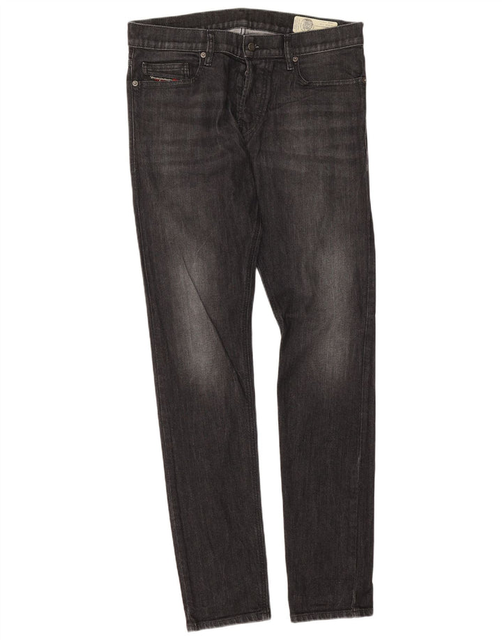 Diesel Mens D-Luster Slim Jeans W30 L32 Black Cotton