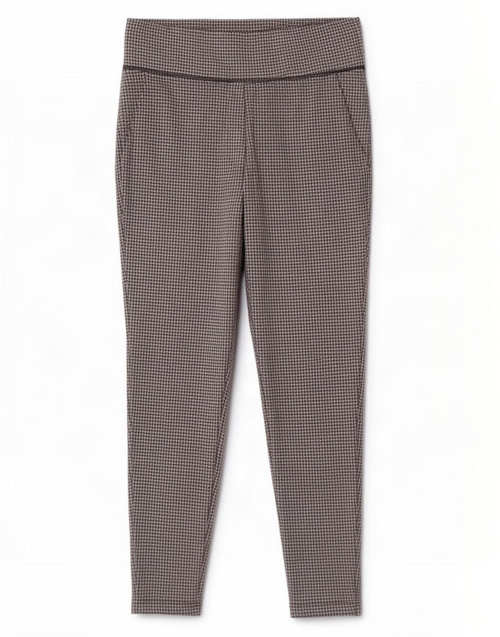 Marks & Spencer Womens Leggings UK 14 Large Black Houndstooth Polyester