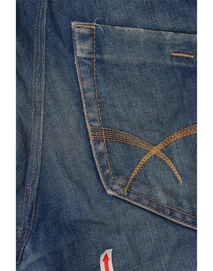GAS Womens Slim Jeans W32 L29 Blue Cotton