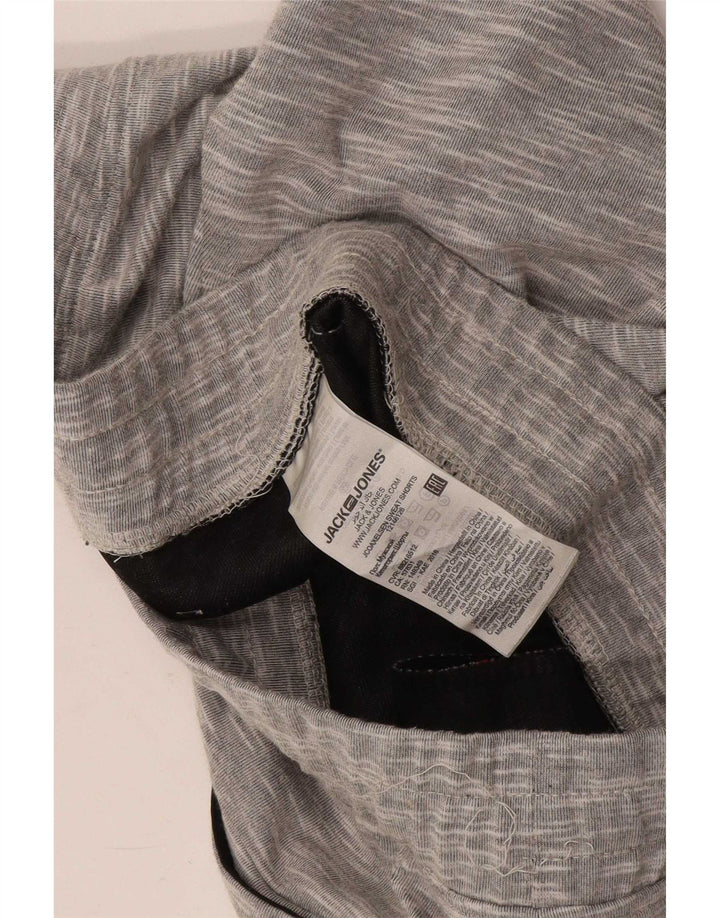 Jack & Jones Mens Sport Shorts Medium Grey Flecked Cotton