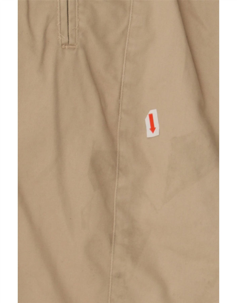 ST. BERNARD Womens High Waist Chino Shorts UK 14 Medium W30  Beige Cotton Vintage St. Bernard and Second-Hand St. Bernard from Messina Hembry 