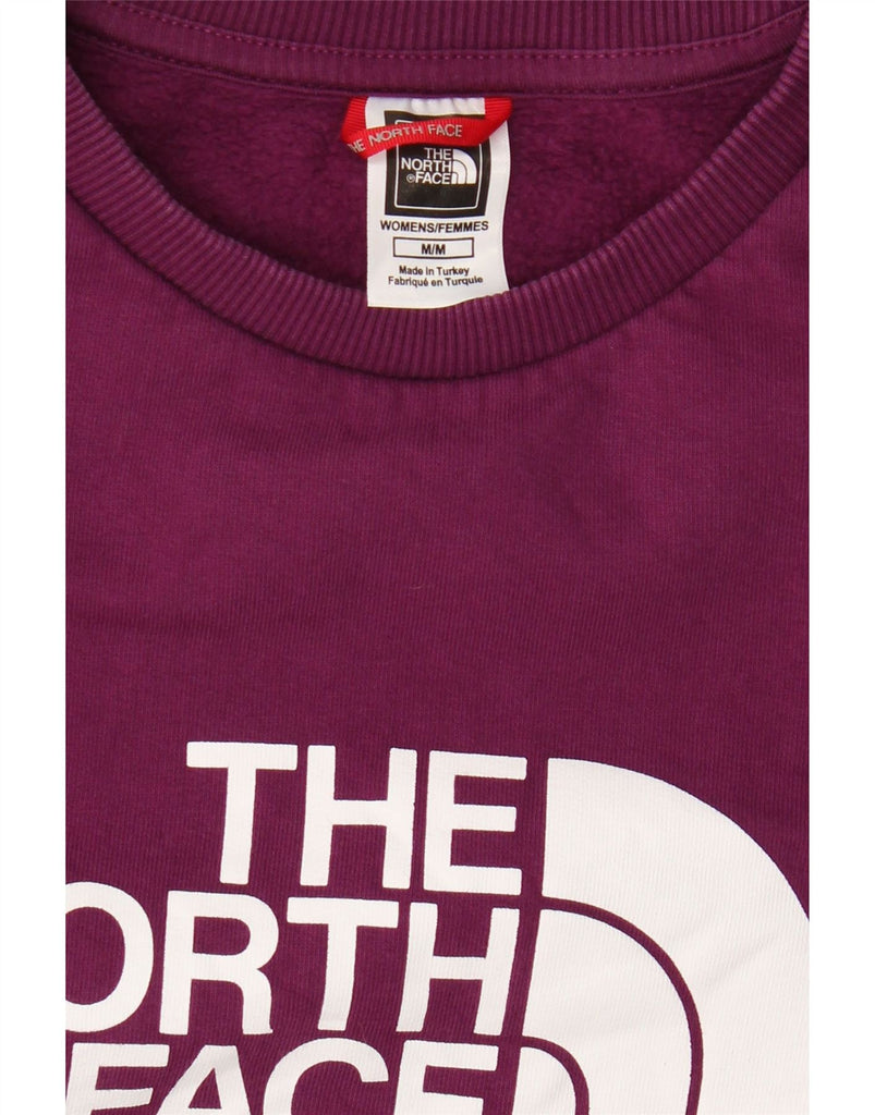 THE NORTH FACE Womens Graphic Sweatshirt Jumper UK 14 Medium Burgundy Vintage The North Face and Second-Hand The North Face from Messina Hembry 