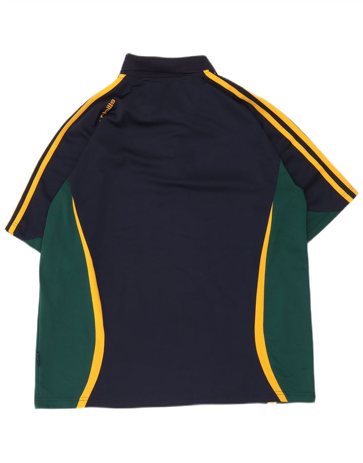 O'Neills Mens Polo Shirt XL Navy Blue Colourblock Polyester