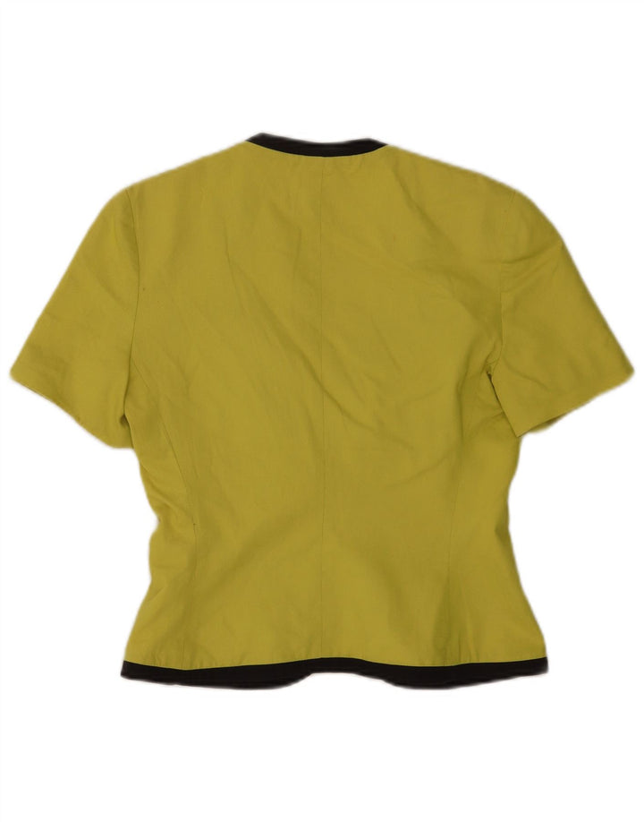Max Dine Womens Short Sleeve Crop Top IT 44 Medium Yellow