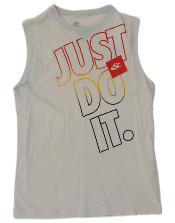 Nike Boys Graphic Vest Top 13-14 Years XL Blue Cotton