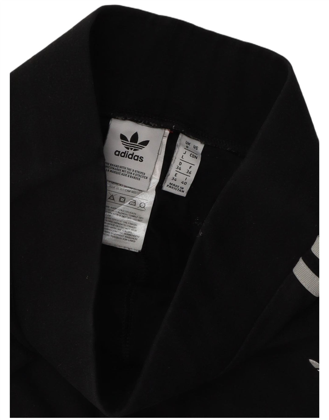 Adidas Womens Leggings UK 8 Small  Black Cotton