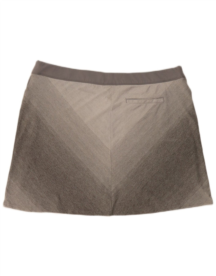 Adidas Womens Skort UK 18 XL  Grey Chevron Polyester