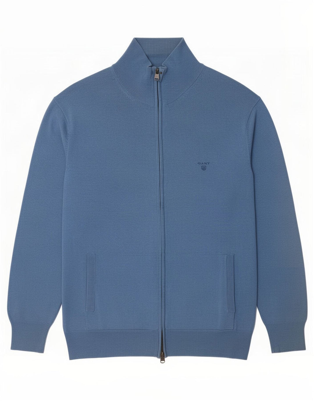 Gant Mens Cardigan Sweater XL Blue Cotton